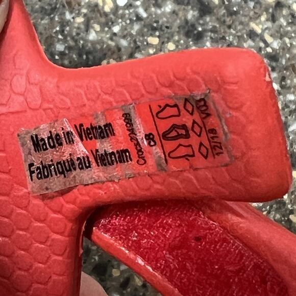 Crocs Toddler Little Girl 8 Red/Ivory Minnie Mouse Ankle Strap Sling Back Sandal - Picture 9 of 10